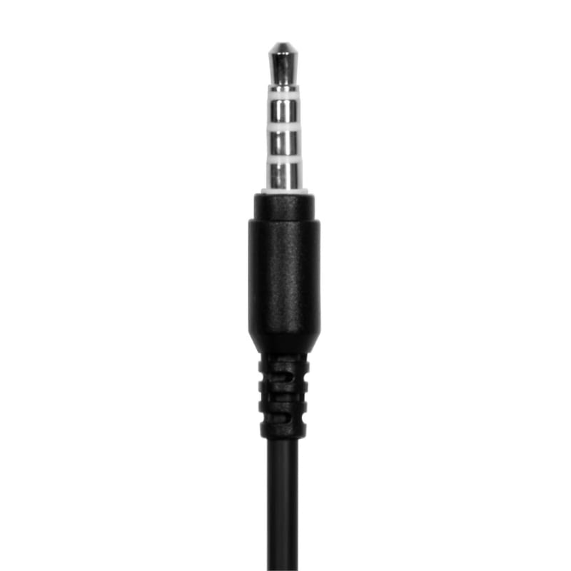 Port Stereo Headset with Mic with 1.2m Cable|1 x 3.5mm|Volume Controller - Black - Image 3
