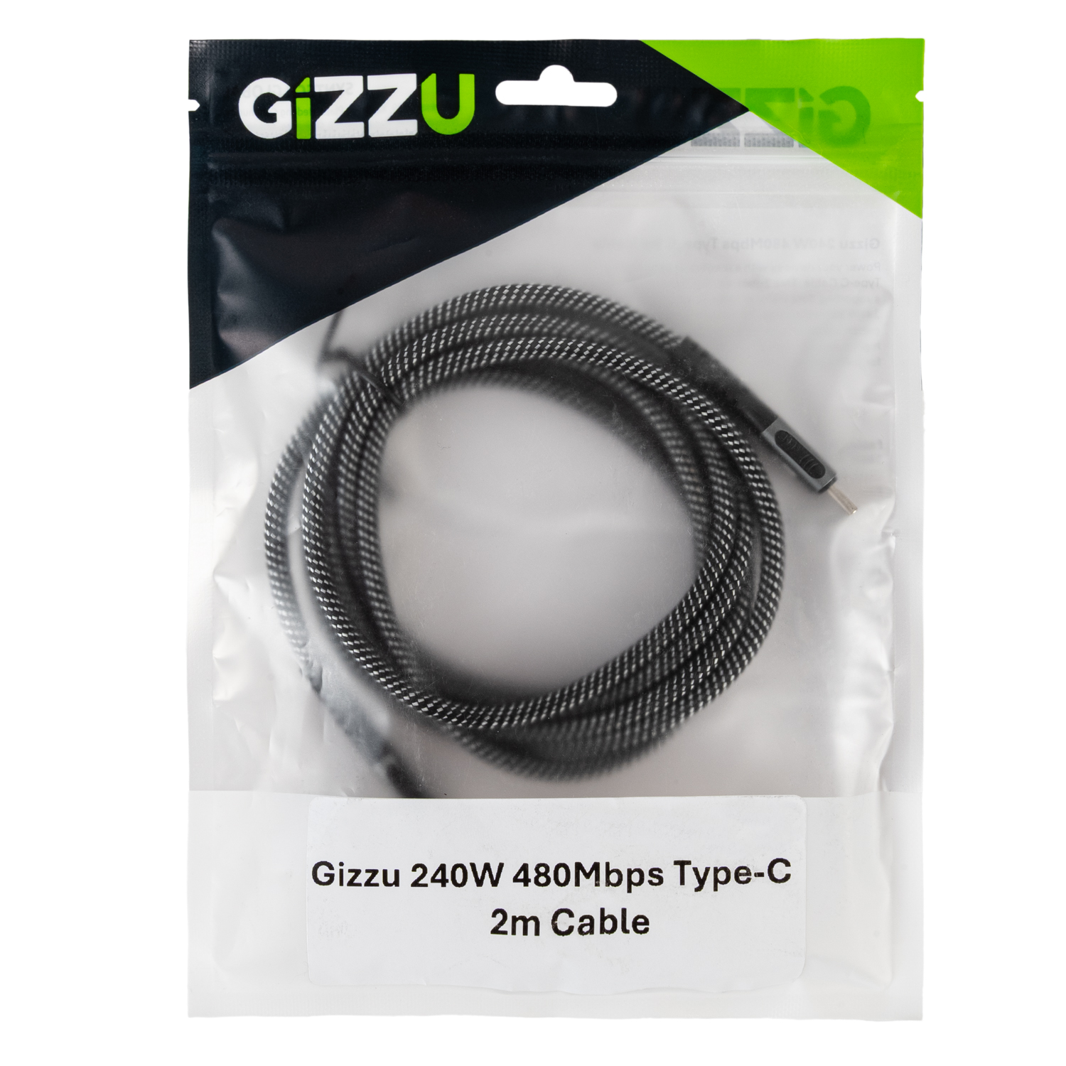 GIZZU 240W 480Mbps Type-C 2m Cable - Image 3