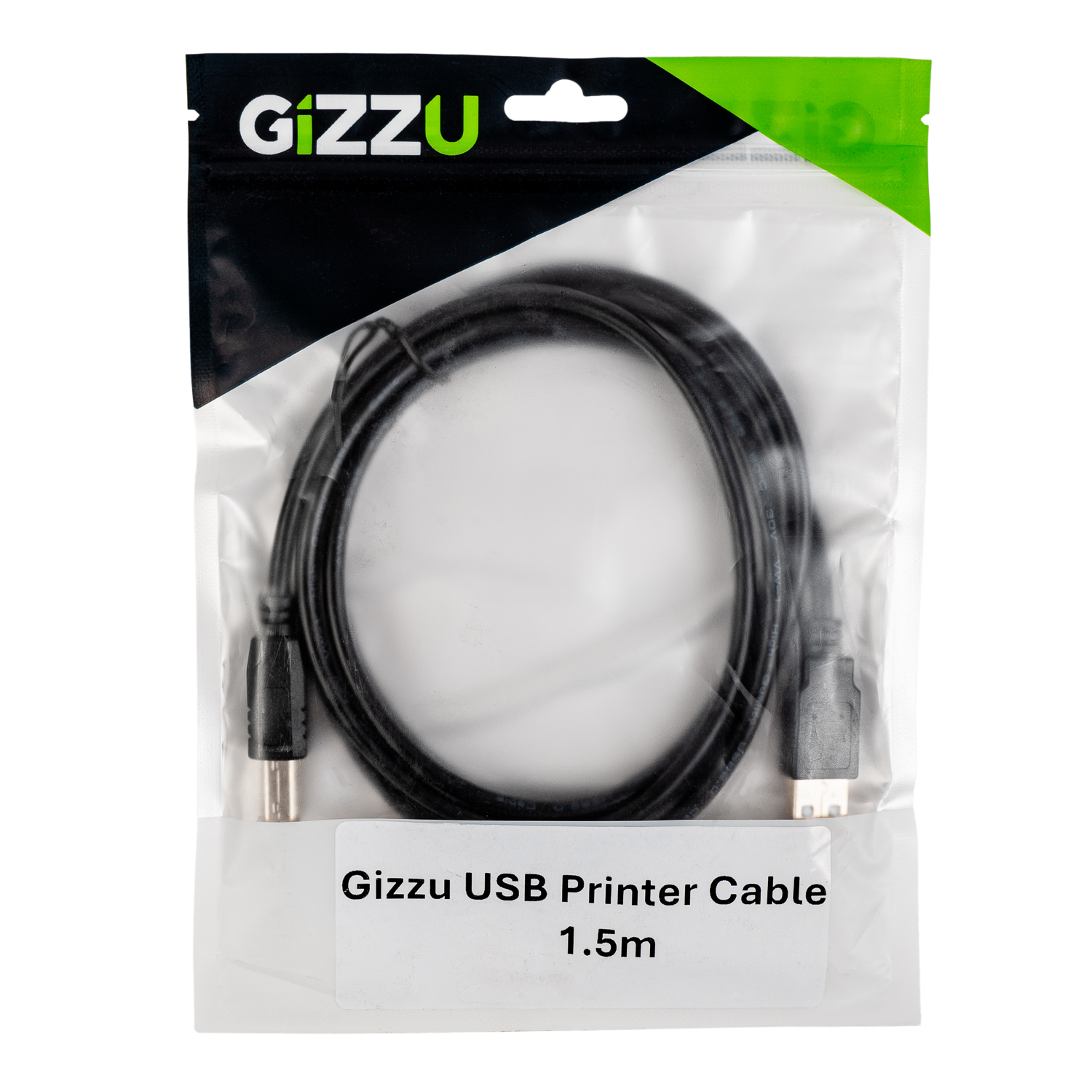 Gizzu USB2.0 Printer Cable 1.5M - Image 2