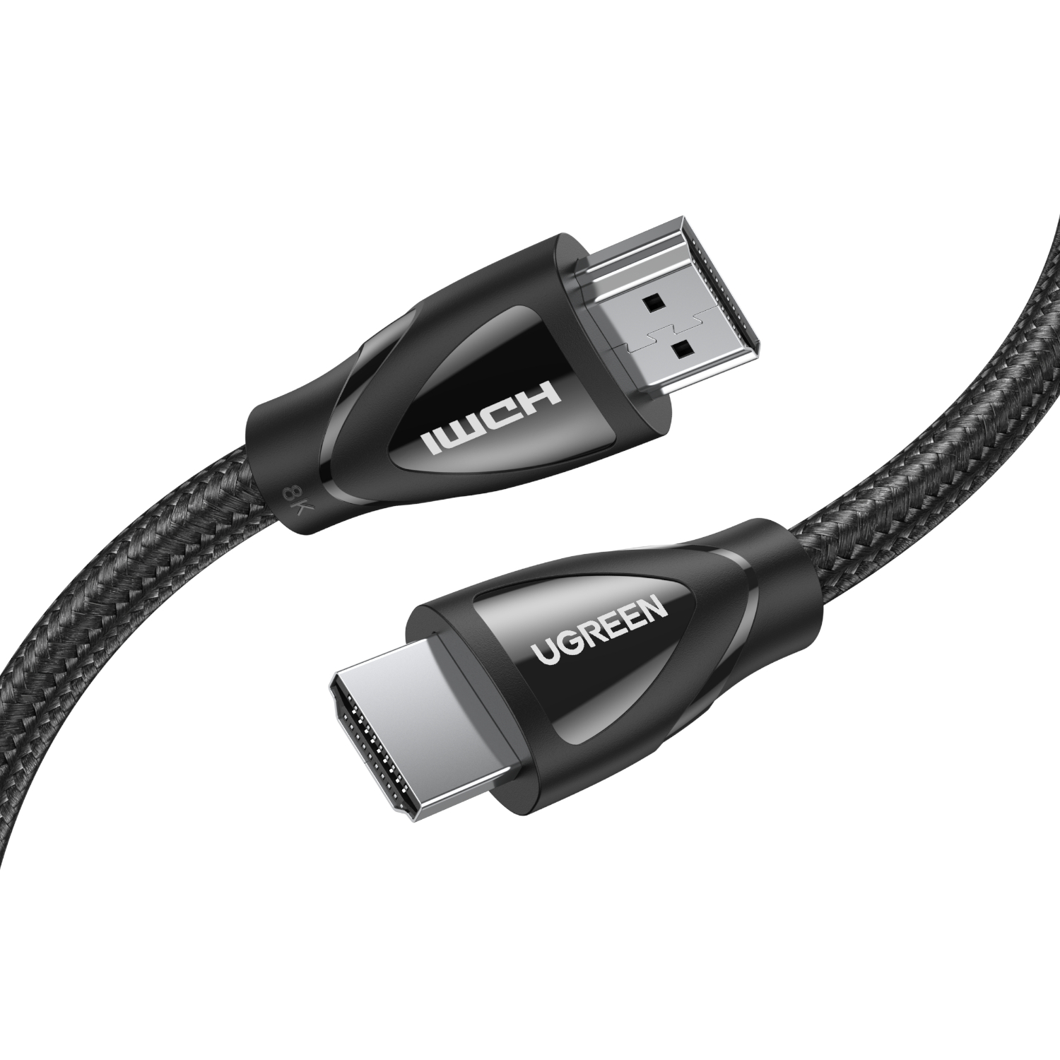 UGreen HDMI 2.1 Male to Male Cable 2M (8K@60Hz | 4K@120Hz) – Black - Image 2