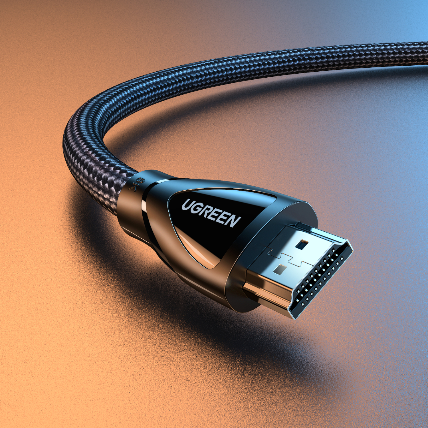 UGreen HDMI 2.1 Male to Male Cable 2M (8K@60Hz | 4K@120Hz) – Black - Image 4