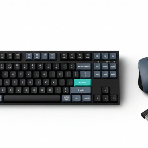 Keychron B33 80% TKL Wireless Keyboard and Mouse Combo – Black/Green