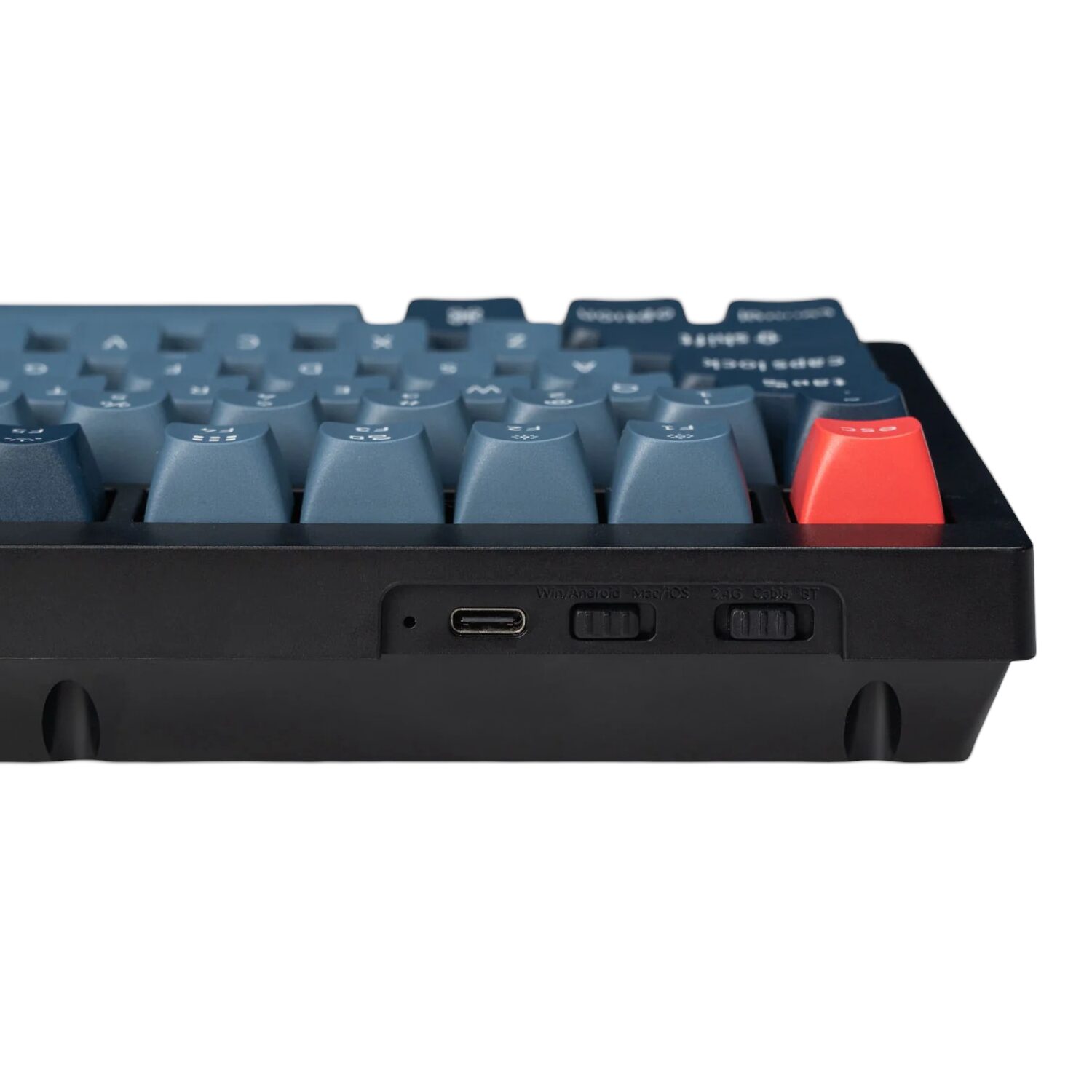 Keychron V6 Max QMK/VIA RED Wireless Custom Mechanical Keyboard | RED Switch - Black - Image 3