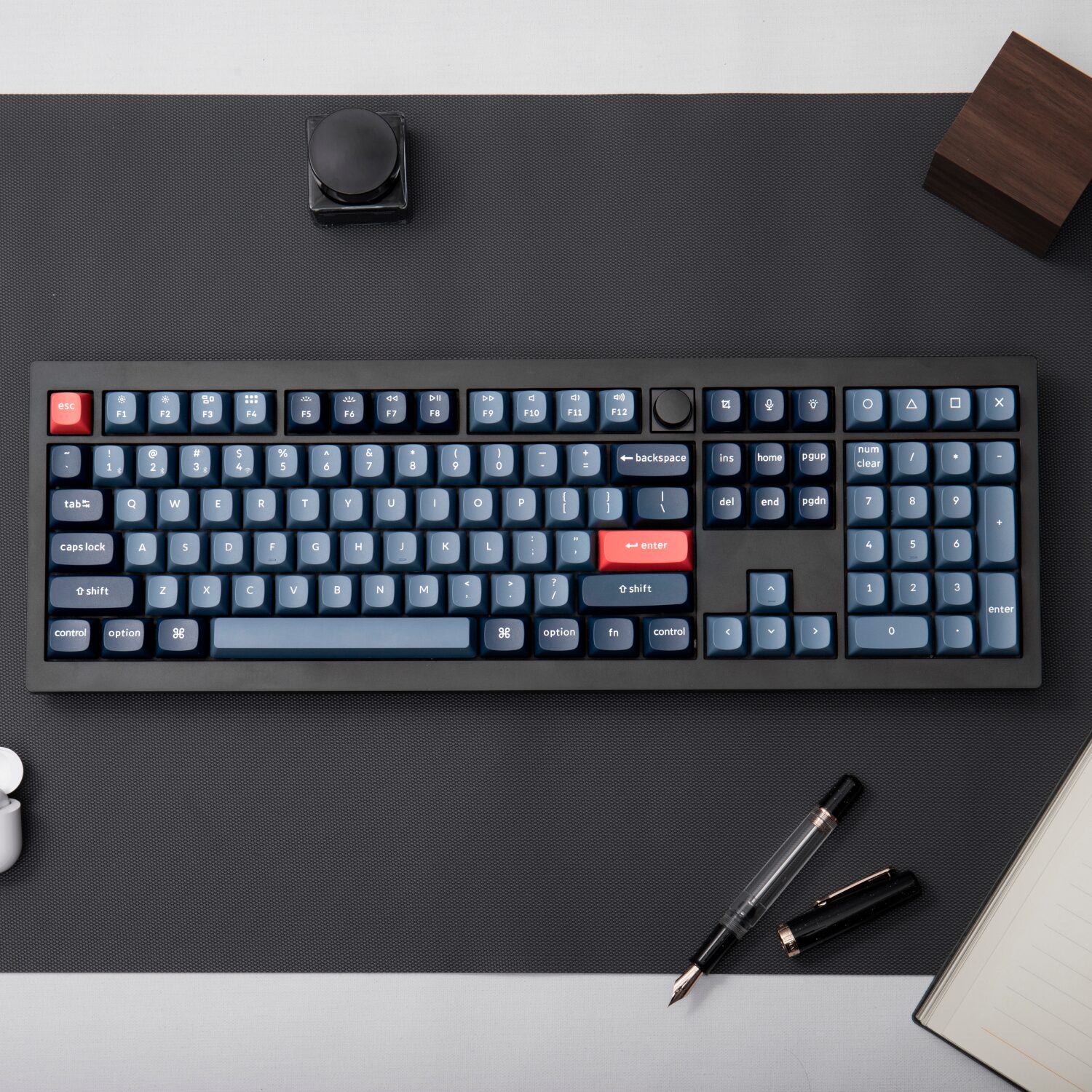 Keychron V6 Max QMK/VIA RED Wireless Custom Mechanical Keyboard | RED Switch - Black - Image 4