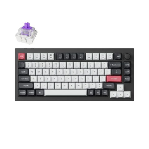 Keychron Q1H-M1 QMK Wireless Custom Keyboard - Black