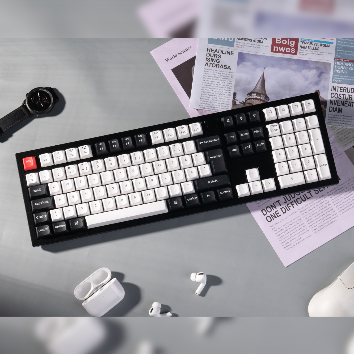 Keychron Q6 HE QMK Full-size Wireless Custom Mechanical Keyboard (Nebula Switch) – Carbon Black - Image 3