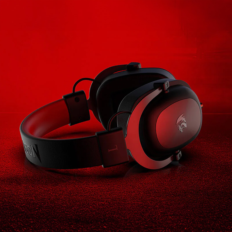 REDRAGON Over-Ear ZEUS 2 USB Gaming Headset - Black - Image 5