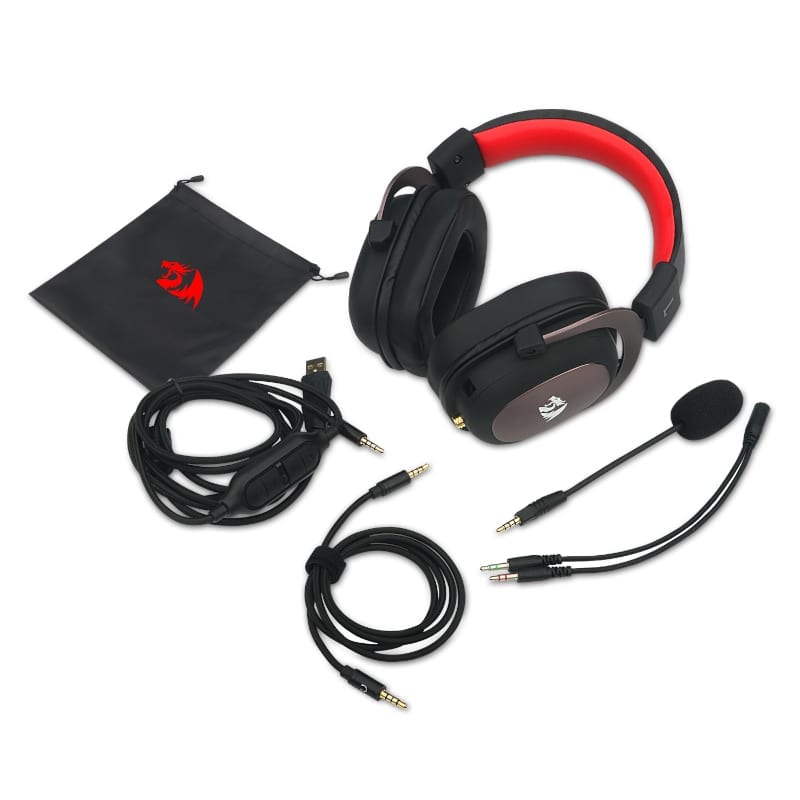 REDRAGON Over-Ear ZEUS 2 USB Gaming Headset - Black - Image 4