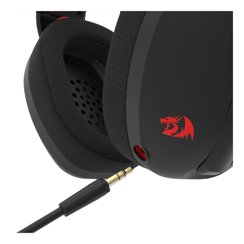 REDRAGON Over-Ear IRE BT5.2 Wireless Gaming Headset - Black - Image 3