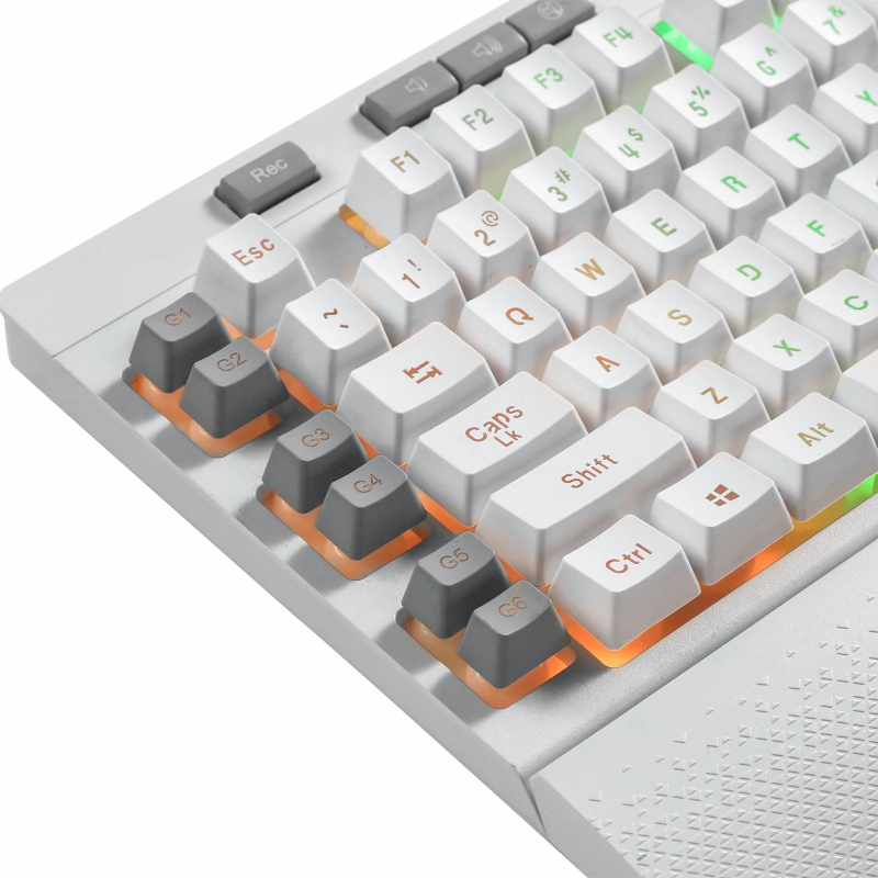 REDRAGON SHIVA Membrane Keyboard - White - Image 5