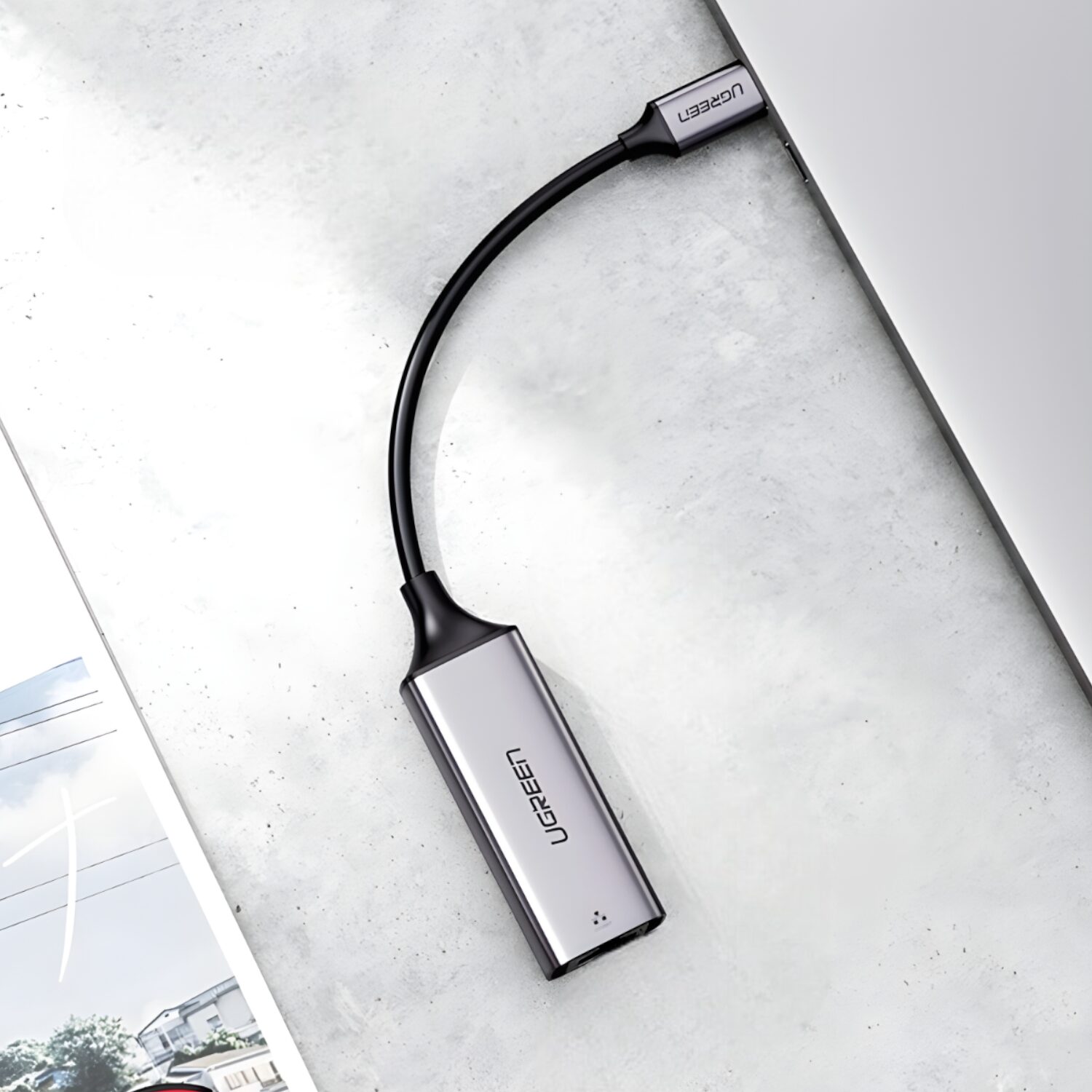 UGREEN CM199-50737 Type-C to Gigabit Ethernet Adapter - Silver - Image 4